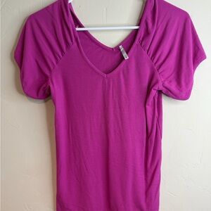 Pink V-Neck Top